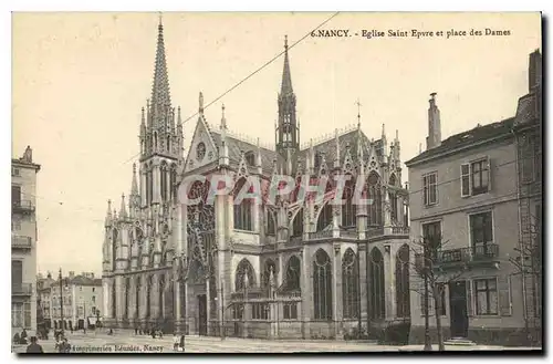 Cartes postales Nancy Eglise Saint Epre et Place des Dames