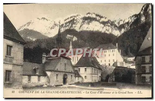 Cartes postales Couvent de la Grande Chartreuse La Cour d'Honneur et le Grand Som