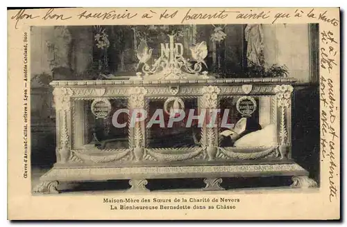 Cartes postales Maison Mere des Soeurs de la Charite de Nevers La Bienheureuse dans sa Chasse