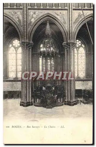 Cartes postales Rouen Bon Secours La Chaire