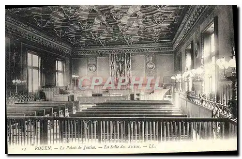 Cartes postales Rouen Le Palais de Justice La Salle des Assises