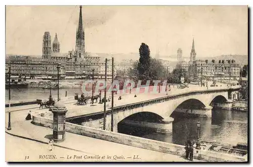 Cartes postales Rouen Le Pont Corneille et les Quais