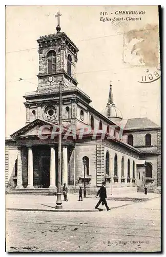 Cartes postales Cherbourg Eglise Saint Clement