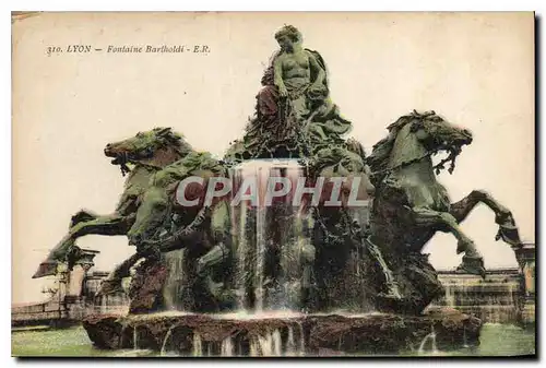 Cartes postales Lyon Fontaine Bartholdi