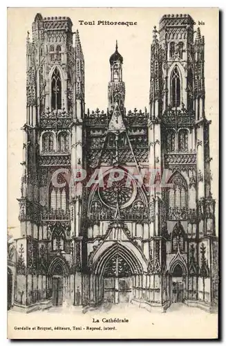 Ansichtskarte AK Toul Pittoresque La Cathedrale