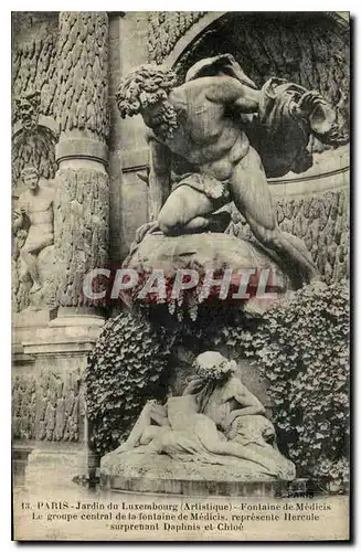 Ansichtskarte AK Paris Jardin du Luxembourg (Artistique) Fontaine de Medicis le groupe central de la Fontaine de