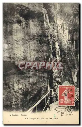 Cartes postales Gorges du Fier Les Crues