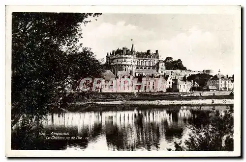 Cartes postales Amboise Le Chateau vu de l'Ile