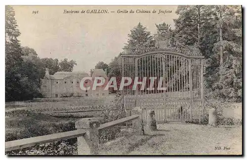 Ansichtskarte AK Environs de Gaillon Grille du Chateau de Jeufosse