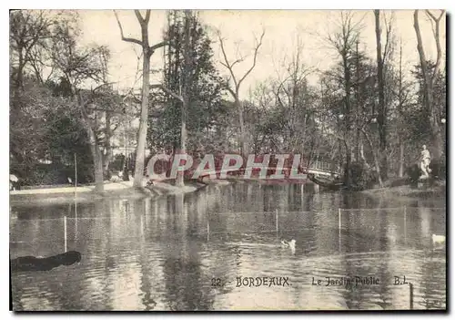 Cartes postales Bordeaux Le Jardin Public