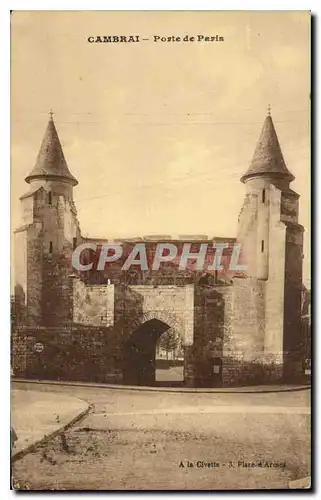 Cartes postales Cambrai Porte de Paris