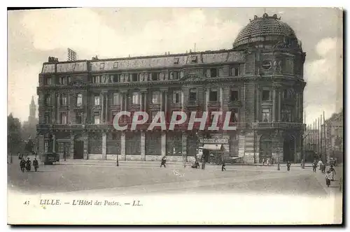 Cartes postales Lille L'Hotel des Postes Au colosse de Rhodes