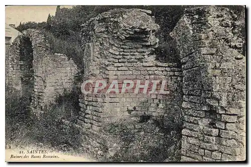 Cartes postales Saintes Ruines des Bains Romains