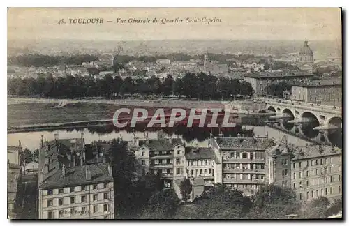 Ansichtskarte AK Toulouse Vue generale du Quartier Saint Cyprien