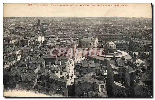 Cartes postales Toulouse Vue Panoramique sur les Quartiers des Carmes et St Etienne