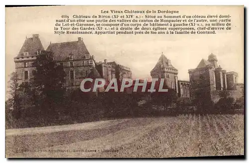 Ansichtskarte AK Le Vieux Chateau de la Dordogne Chateau de Biron (XI et XIV)