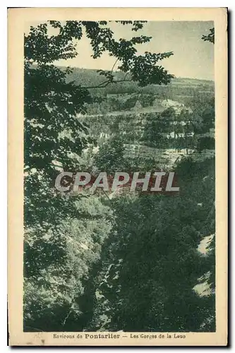 Ansichtskarte AK Environs de Pontarillier Les Gorges de la Loue