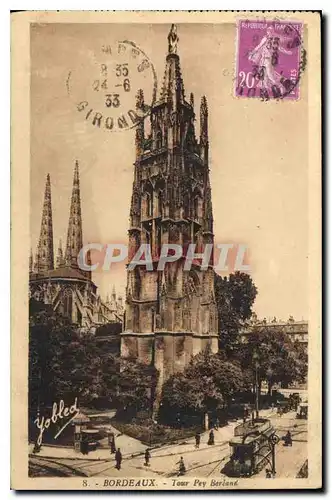 Cartes postales Bordeaux Tour Pey Berlane Tramway