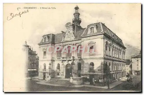 Cartes postales Chambery L'Hotel de Ville