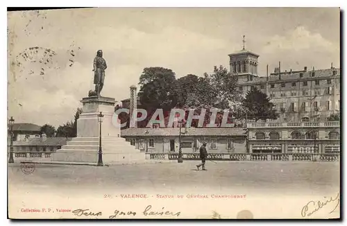 Cartes postales Valence Statue du Generale Championnet