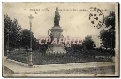 Ansichtskarte AK Romans (Drome) Monument des Etats Generaux