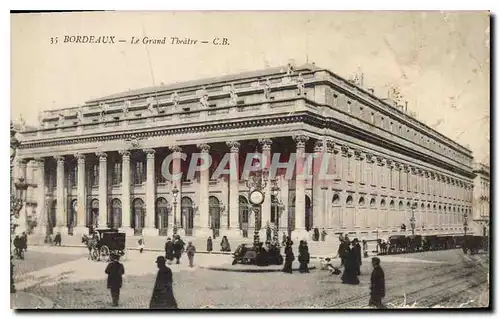 Cartes postales Bordeaux Le Grand Theatre