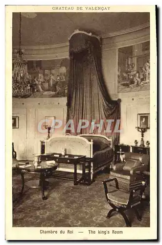 Cartes postales Chateau de Valencay Chambre du Roi