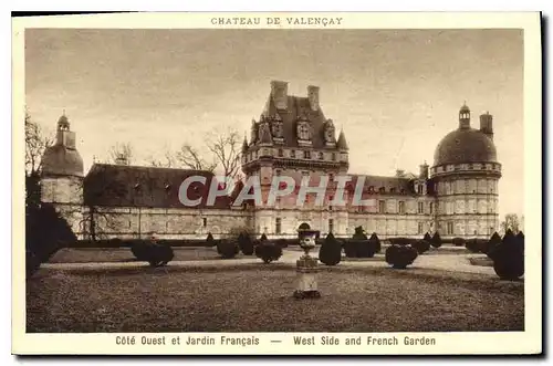 Ansichtskarte AK Chateau de Valencay  Cote Ouest et Jardin Francais