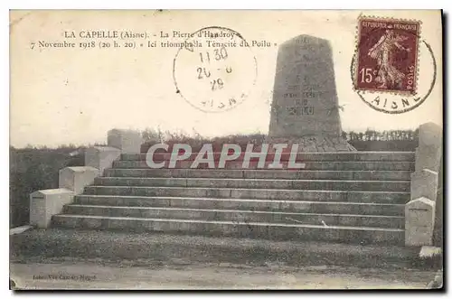 Ansichtskarte AK La Capelle (Aisne) La Pierre d'Haudroy