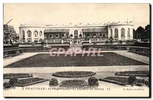 Cartes postales Beauville La Plage Fleure Le Casino et les Jardins