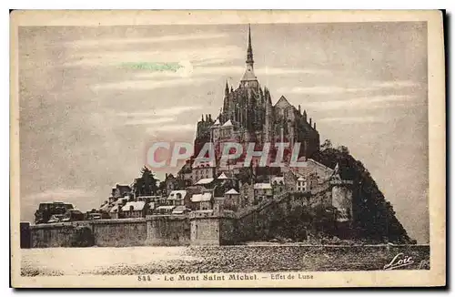 Cartes postales Le Mont Saint Michel Effet de Lune