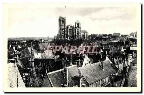 Ansichtskarte AK BOURGES vue generale prise du palais Jacques Coeur