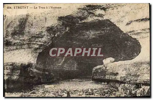 Cartes postales Etretat Le Trou a l'Homme