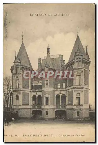 Cartes postales Saint Benin D'Azy Chateau vu de cote Chateau de la Nievre