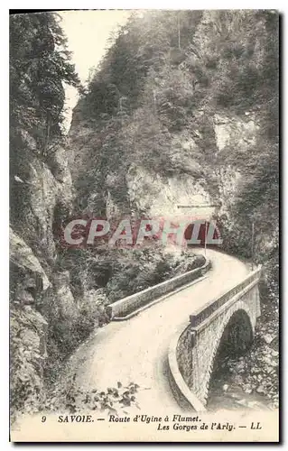 Cartes postales Savoie Route d'Ugine a Flumet Les Gorges de l'Arly