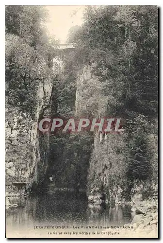 Cartes postales Jura Pittoresque Les Planches en Montagne La Saint dans les Gorges de la Langonette