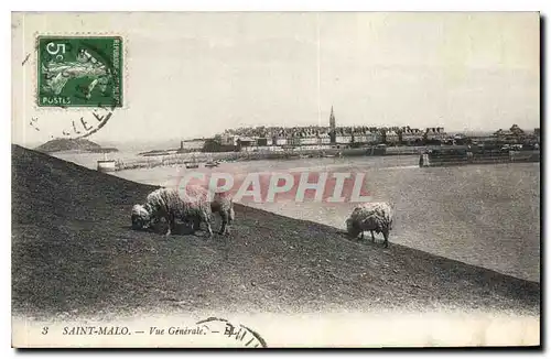 Ansichtskarte AK Saint Malo Vue Generale Moutons