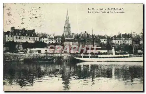 Cartes postales Saint Malo La Grande Porte et les Remparts