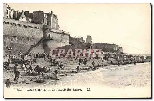 Cartes postales Saint Malo La Place de Bon Secours