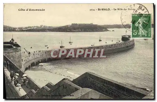 Ansichtskarte AK Saint Malo Les Mole des Nones Cote d'Emeraude