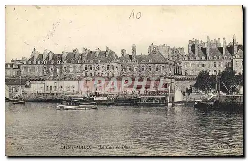 Ansichtskarte AK Saint Malo La Cale de Dinar Bateaux