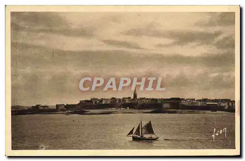 Cartes postales Saint Malo (Ile de Vilaine) Vue generale prise de Dinard