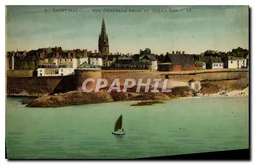 Ansichtskarte AK Saint Malo Vue generale prise du grand Bey