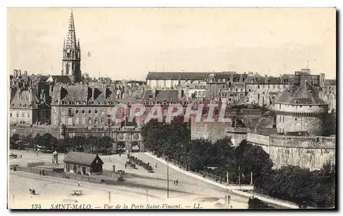 Cartes postales Saint Malo Vue de la Porte Saint Vincent