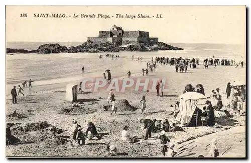 Cartes postales Saint Malo La Grande Plage