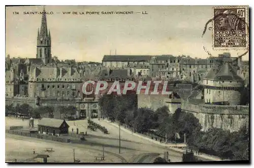 Cartes postales Saint Malo Vue de la Porte Saint Vincent