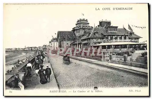 Ansichtskarte AK Saint Malo Le Casino et le Sillon Cote d'Emeraude