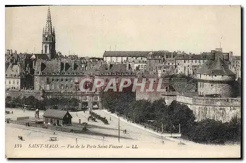 Cartes postales Saint Malo Vue de la Porte Saint Vincent