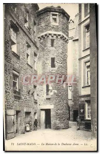 Ansichtskarte AK Saint Malo La Maison de la Duchesse Anne