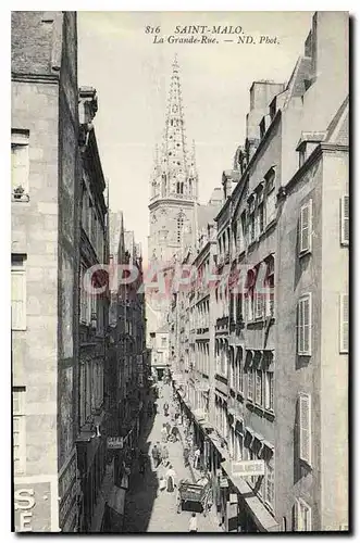 Ansichtskarte AK Saint Malo La Grande Rue Boulangerie